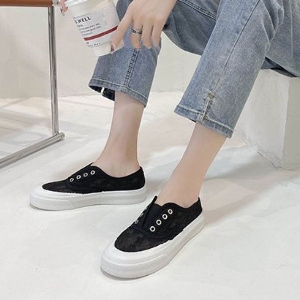 8097 Sepatu Wanita Import Fashion Slip On Best Seller