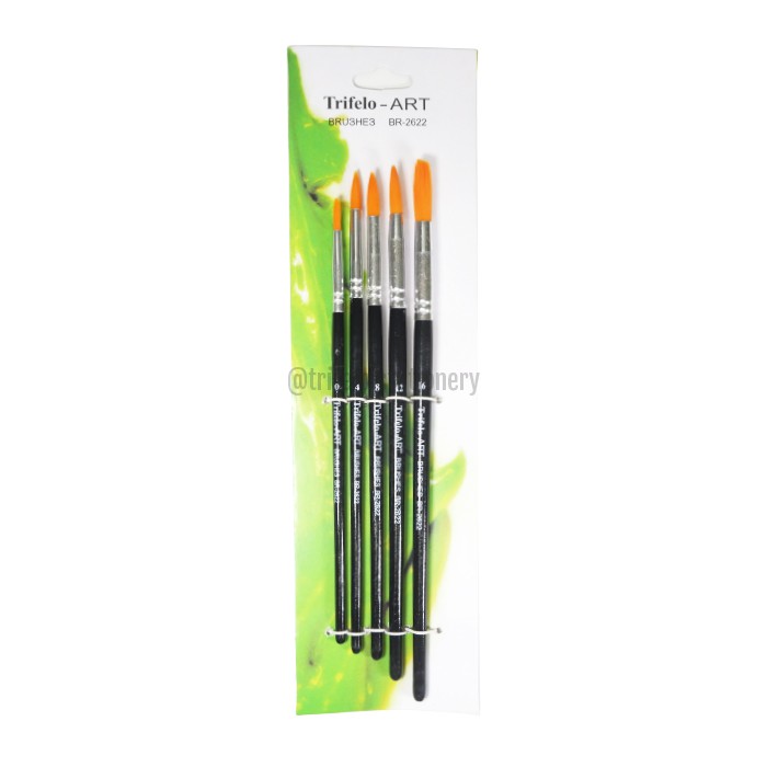 TRIFELO Kuas Cat Air Lancip / Tumpul (1 Set)