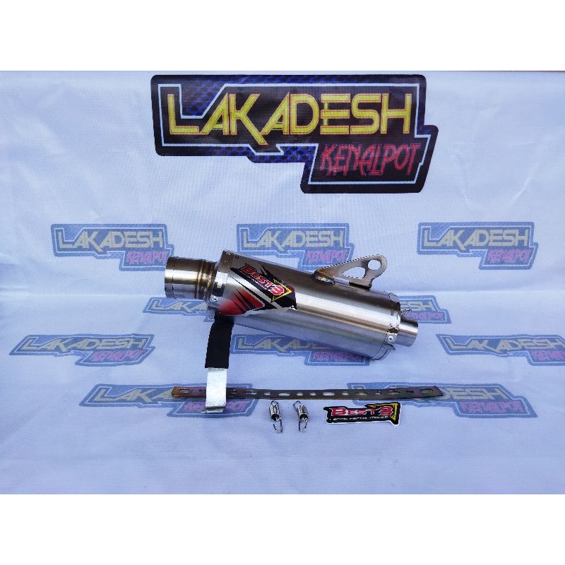 SILENCER (ONLY) KNALPOT BEST 3 (INLET 38/50) ALL MATIC BEBEK SPORT