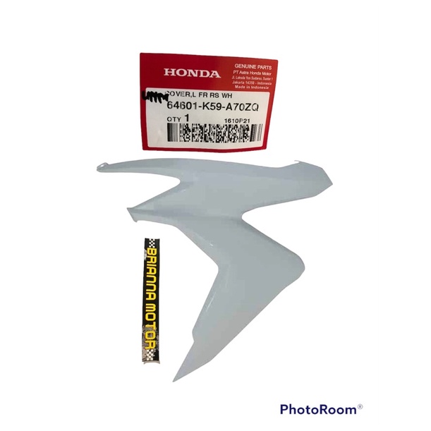 COVER LAMPU DEPAN KIRI PUTIH NEW VARIO 125 64601 K59 A70ZQ