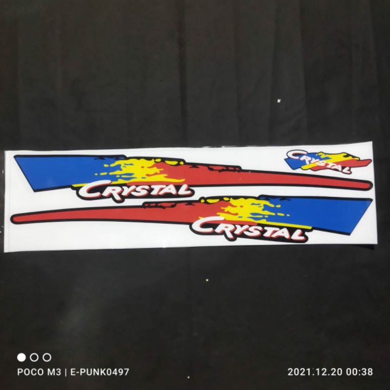 Striping sticker Suzuki crystal tahun 1993 copy original