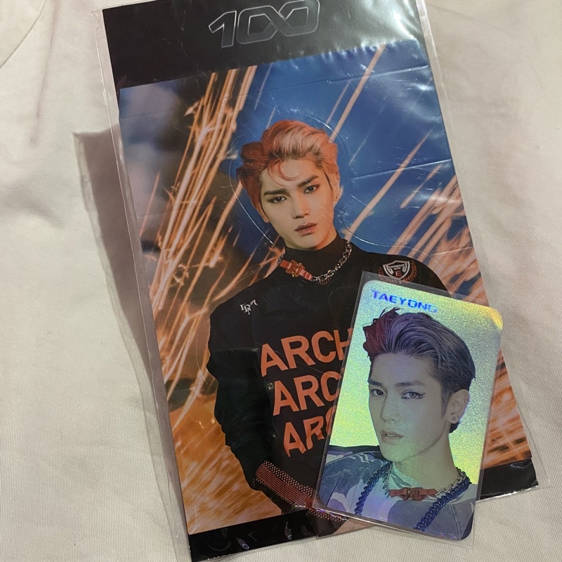 taeyong superm 100 photocard standee hologram fullset // nct 127 pc