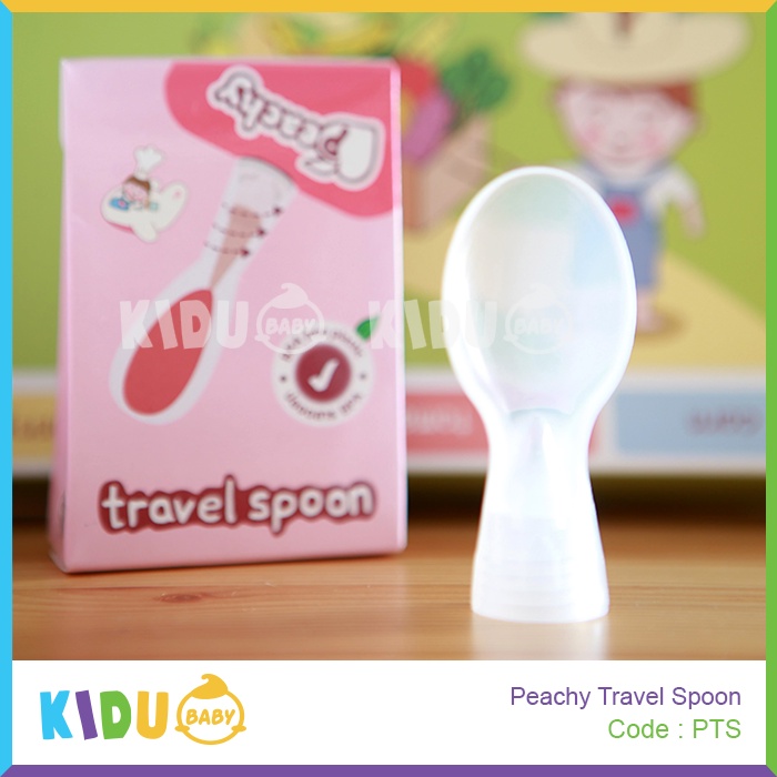 Peachy Travel Spoon Sendok Makan Peachy Kidu Baby