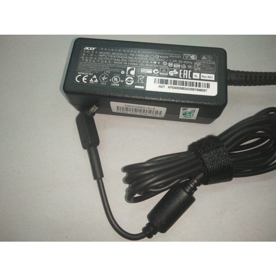 ADAPTOR CHARGER LAPTOP ACER 19V - 2.37A COLOKAN KECIL NEW ORIGINAL