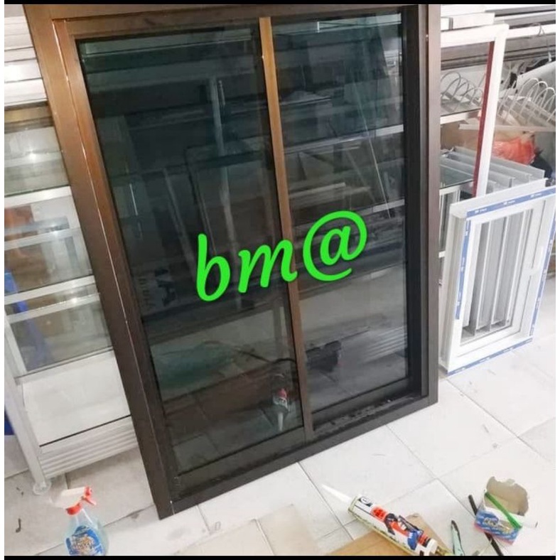 jendela sliding 100x150 aluminium
