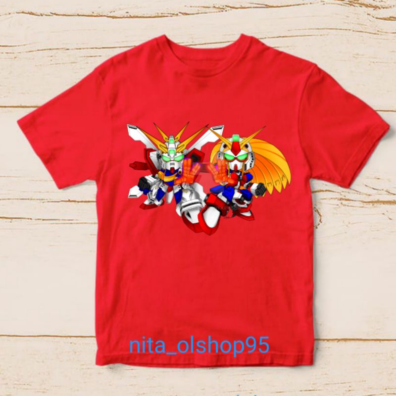 baju anak robot Gundam kaos anak