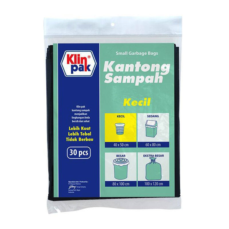 KLINPAK Kantong Sampah Kecil 40x50 | Shopee Indonesia