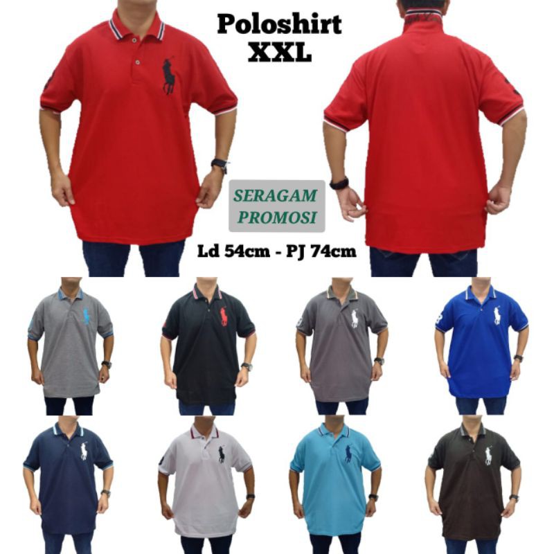 KAOS KERAH POLOSHIRT BIGSIZE XXL