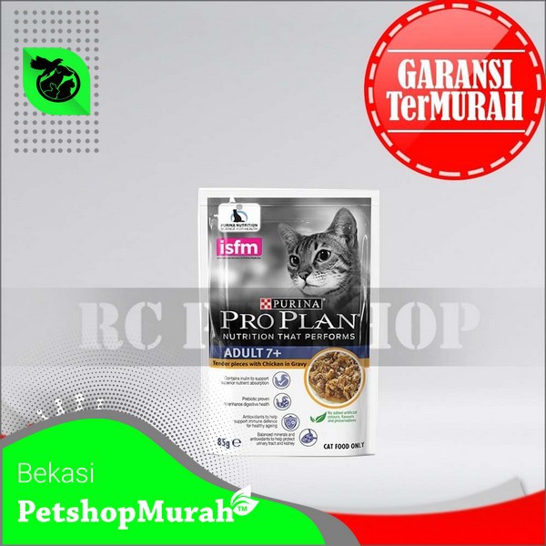 ProPlan Cat Food Makanan Kucing Umur 7 Tahun Pouch Sachet 85 Gram