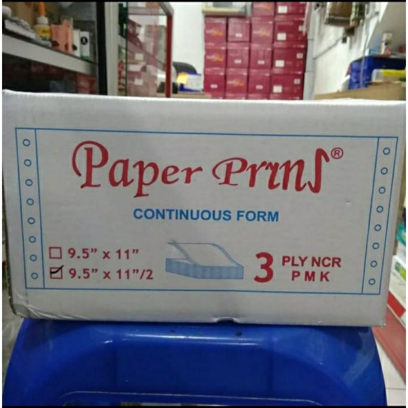 

Continuous Form Paperprins 9,5" x 11"/2 3ply