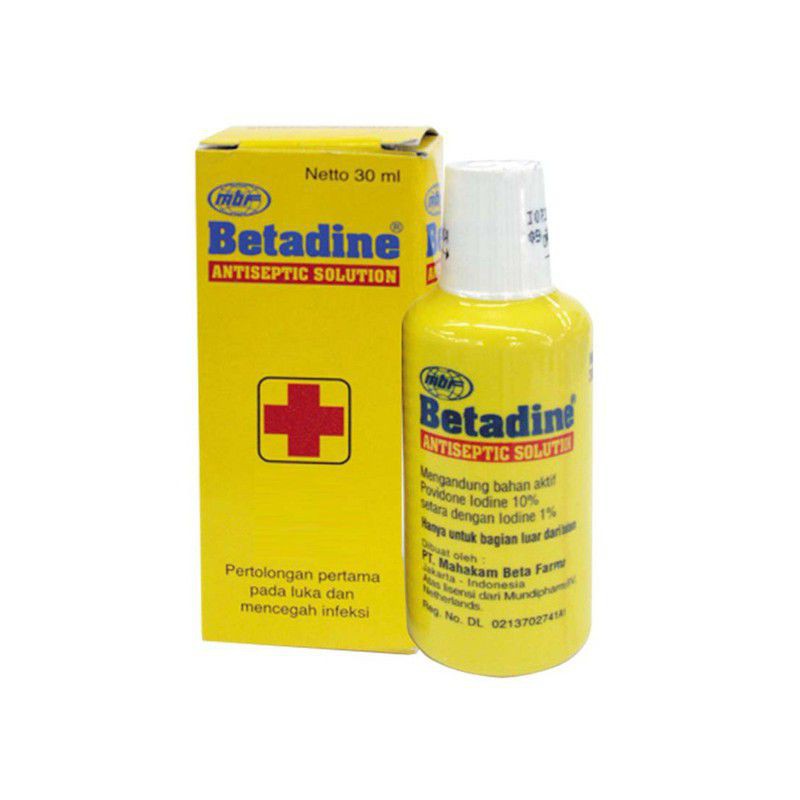 BETADINE CAIR - ANTISEPTIC SOLUTION - ANTISEPTIK UNTUK LUKA - MEMBUNUH KUMAN PENYEBAB INFEKSI