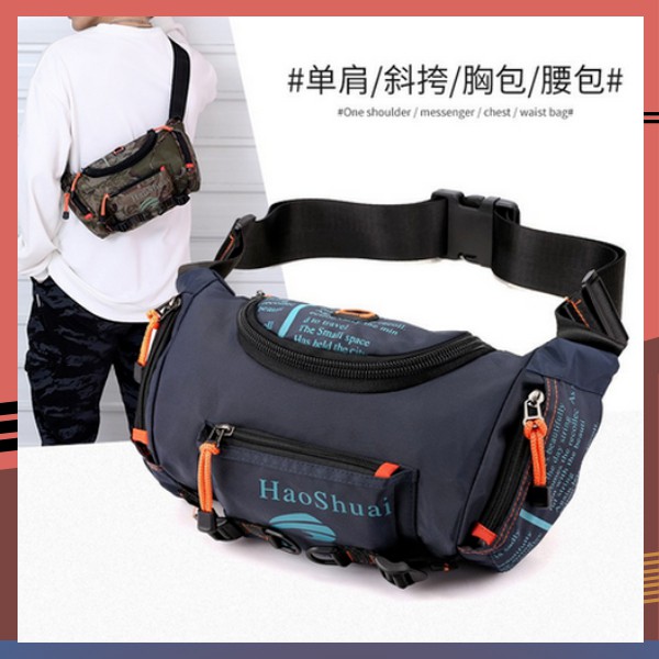TAS SELEMPANG PRIA WAISTBAG SLEMPANG COWOK WEISTBAG WAITSBAG WATERPROOF WESBAG IMPORT ORIGINAL