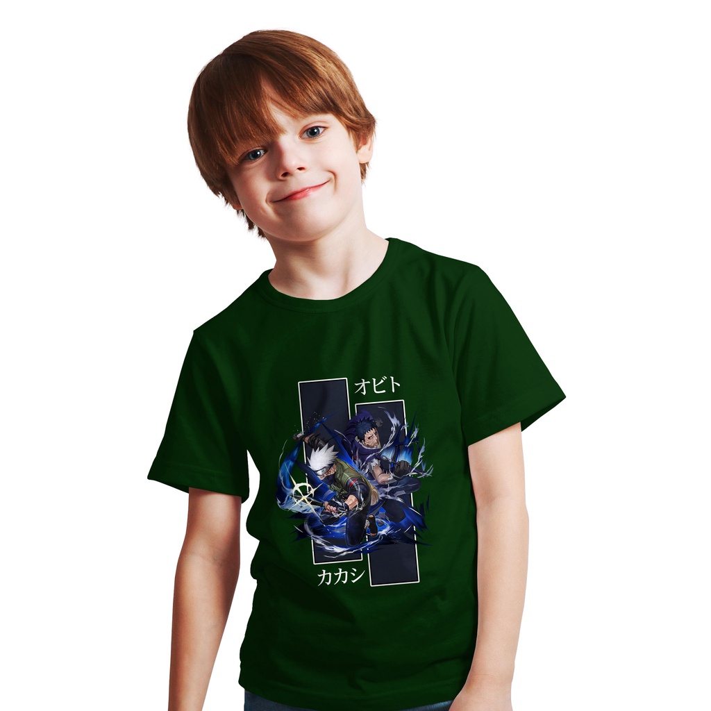 KAOS ANAK ANIME KAKASHI HATAKE OBITO manga Naruto uzumaki PLASTISOL