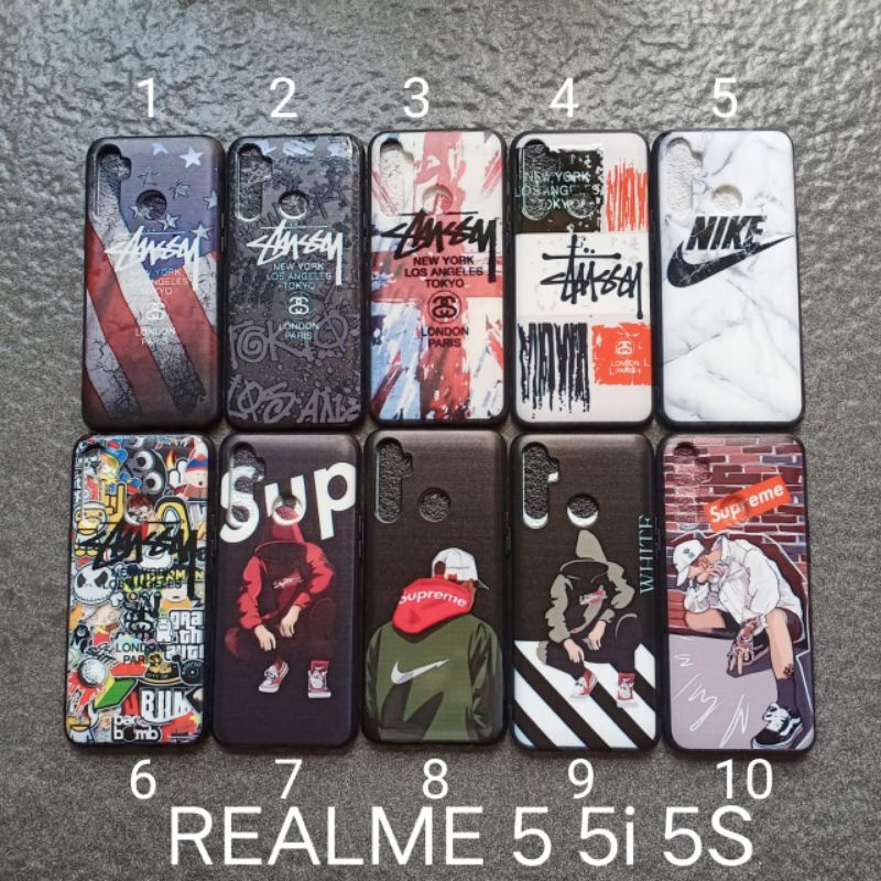 Case gambar Realme 5 . 5i . 5s . C3 . 6i motif cowok ( 5 Motif ) soft softcase softshell silikon cover casing kesing housing