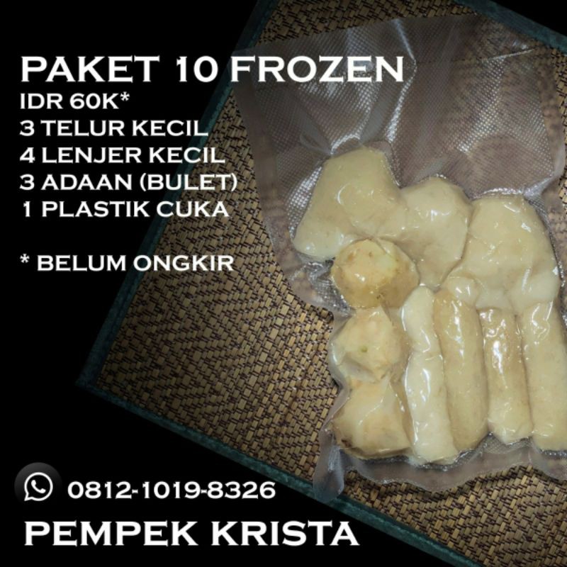 

PEMPEK FROZEN ASLI PALEMBANG PAKET 10