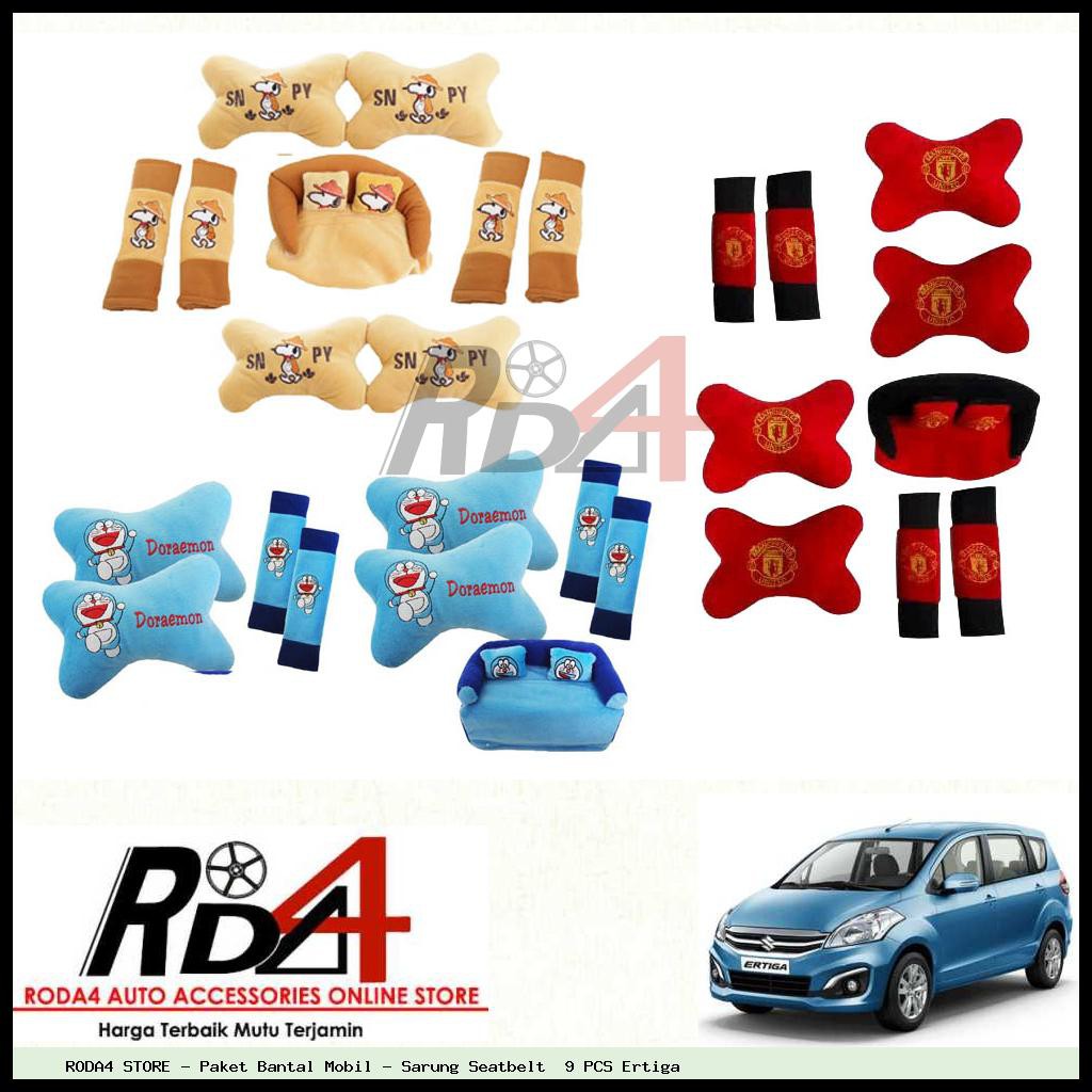 Paket Bantal Mobil - Sarung Seatbelt  9 PCS Ertiga