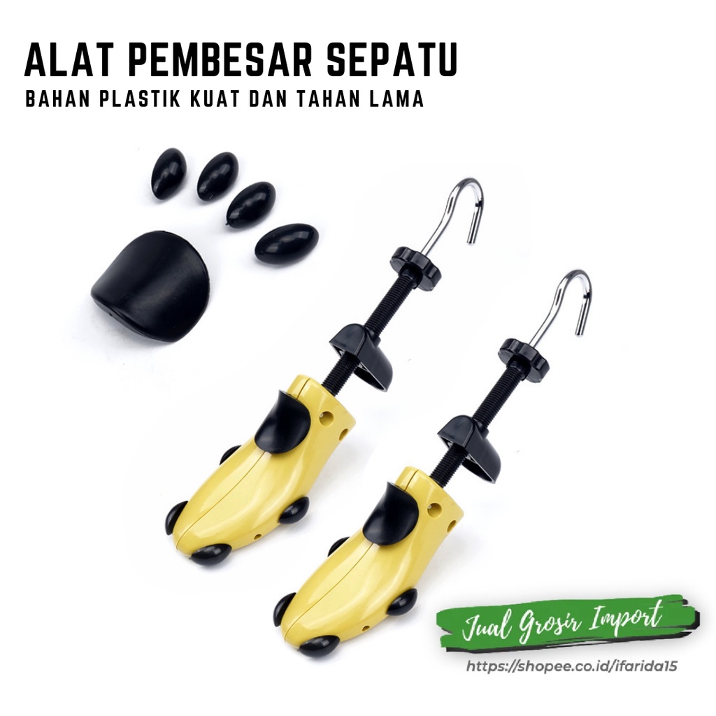 Wooden Shoe Stretcher Expander Alat Perenggang Pembesar Ukuran Sepatu