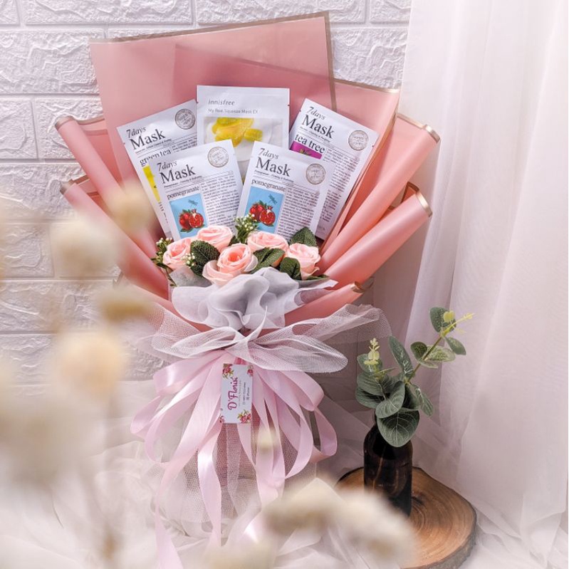 Buket makeup | buket sheetmask | masker wajah