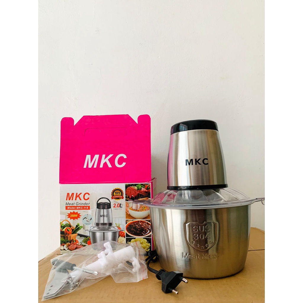 Blender Chopper Daging Gilingan Bumbu Electric Grinder Stainless Steel 250 watt