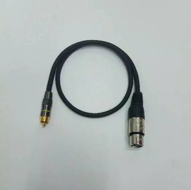 Kabel jadi audio RCA to canon XLR female  canare japan 2merer