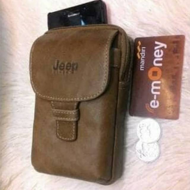 Dompet Ponsel Kulit Asli Tempat Hp 6inch Dompet Hp Import