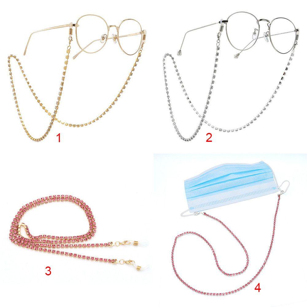 Lily Rantai Kacamata Wanita Kalung Rhinestones Eyeglasses Cord Holder