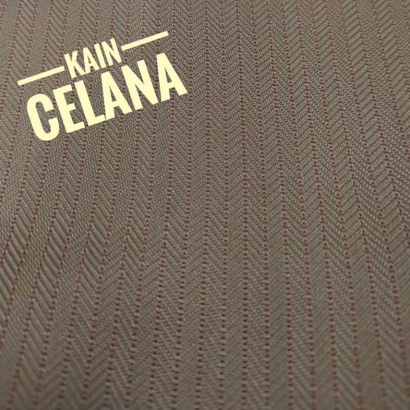 Kain Celana Semi Wool warna khaki lebar 150cm
