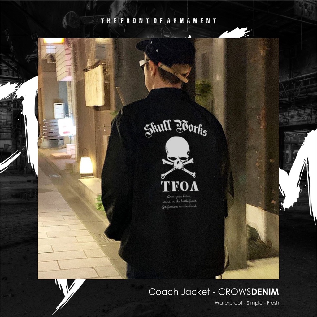 Jaket Coach Skull Works TFOA Series Black
