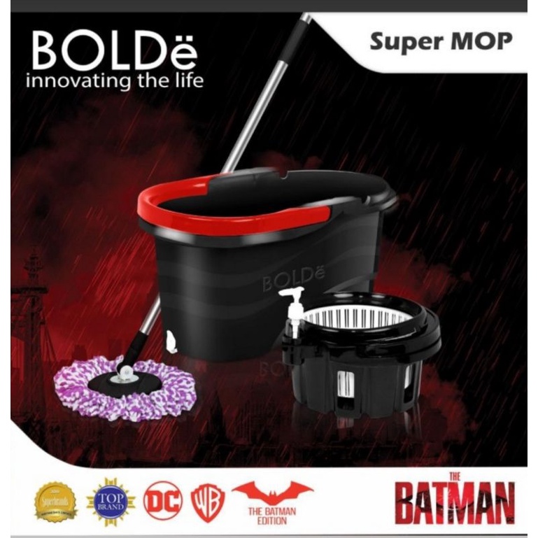 Alat Pel Lantai Super Mop BOLDe BATMAN Edition - SuperMop