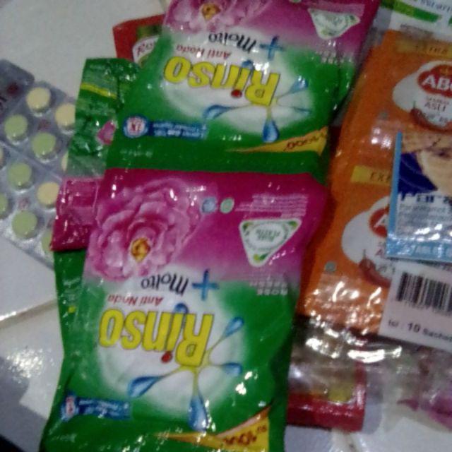 Rinso 44g 44gr 44 G Gr Gram 1 Renceng 6 Sachet Pcs 1000 1 Dus