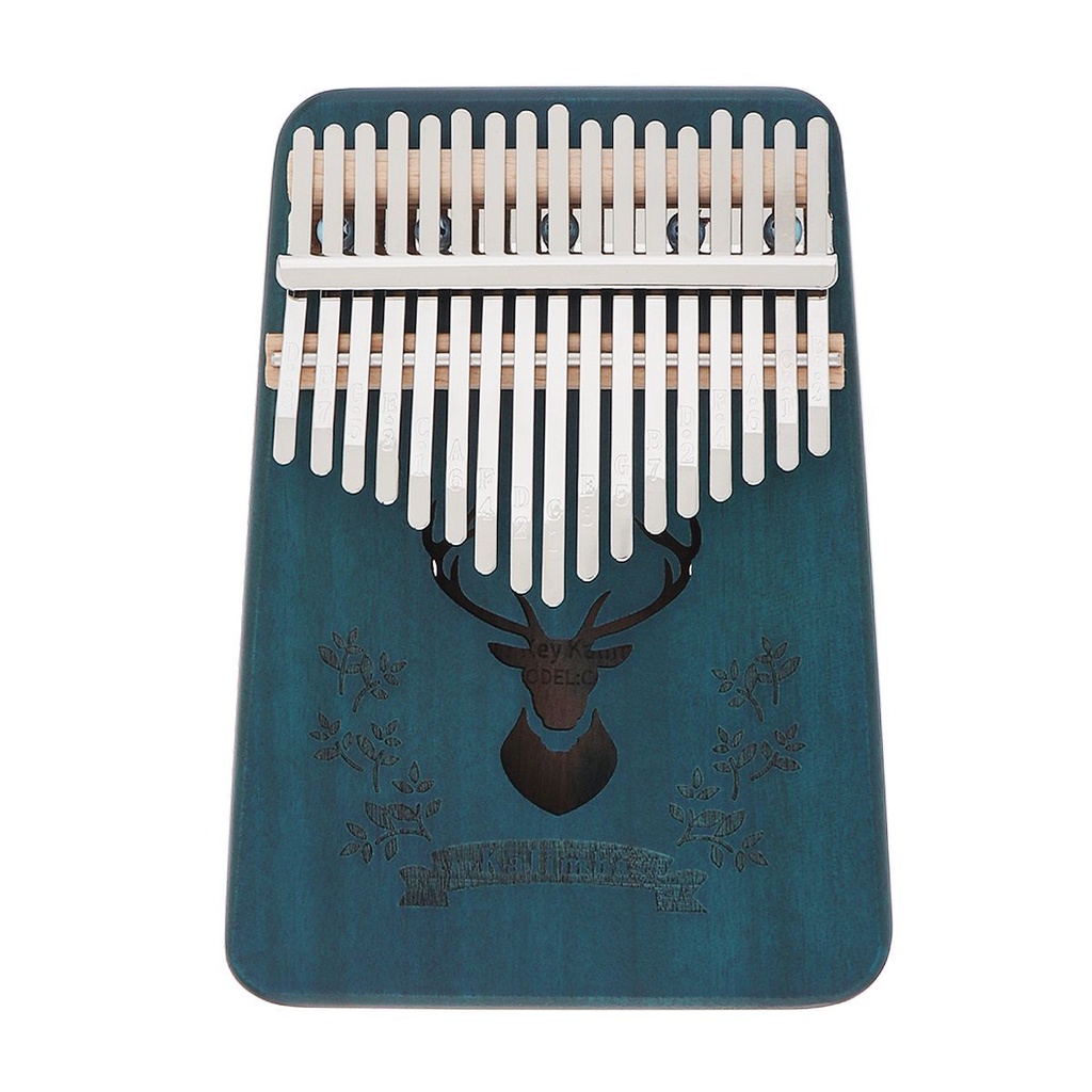Kalimba Piano Ibu Jari 17 Kunci Bahan Kayu Mahoni Dengan Tuning Hammer Dan Tas Penyimpanan