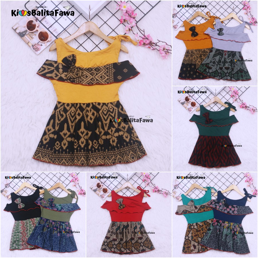 Dress Rachel uk Bayi 3-12 Bulan / Dres Sabrina Baju Baby Perempuan Import New Anak Gaun Pesta Born babycinnamon