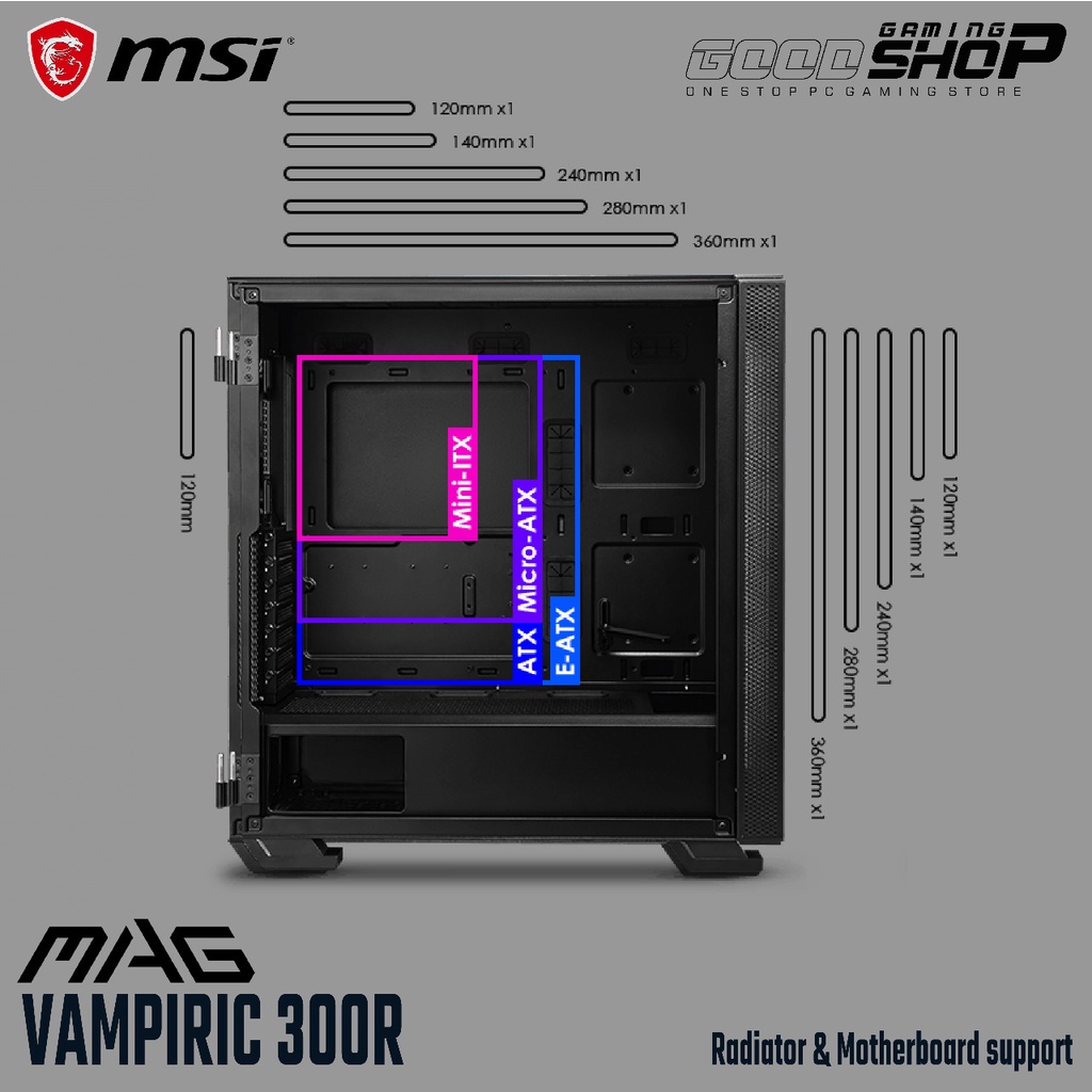 MSI MAG VAMPIRIC 300R CHASSIS [ATX]