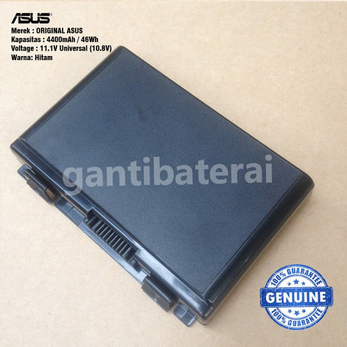 Original Baterai Asus F52 F82 F83S K40 K40E K40IJ A32-F52 A32-F82