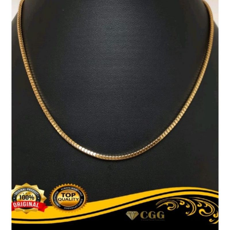 Kalung Milano Kotak Titanium Pria dan Wanita