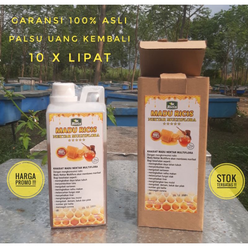 PROMO 1 Kg Madu murni Multiflora Madu Randu Madu Kaliandra Madu Hutan Madu Asli Hutan Madu hitam pahit ( Raw Honey )Madu Multi Flora Madu mentah Honeycomb madu peras Madu ricis Madu multi flora Madu murni asli nektar multiflora