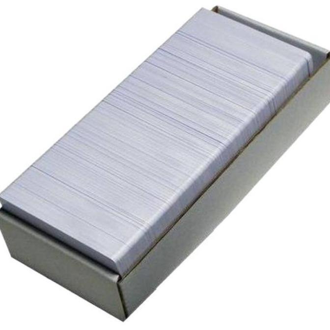 

Kartu Pvc Id Card 0,76 White Uk 8.6 X 5.4 Cm (Kertas Pvc Printer