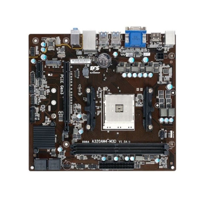 ECS A320M-AM4 -  ECS A320AM4-MD3 AMD AM4 Ryzen Motherboard