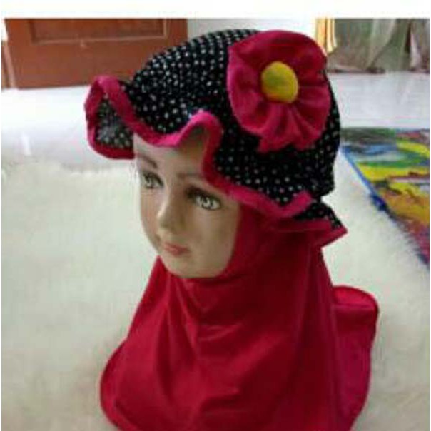 Jilbab Hijab Yasna/ Pashmina Bayi Anak 0- 3 tahun_Lynn Design