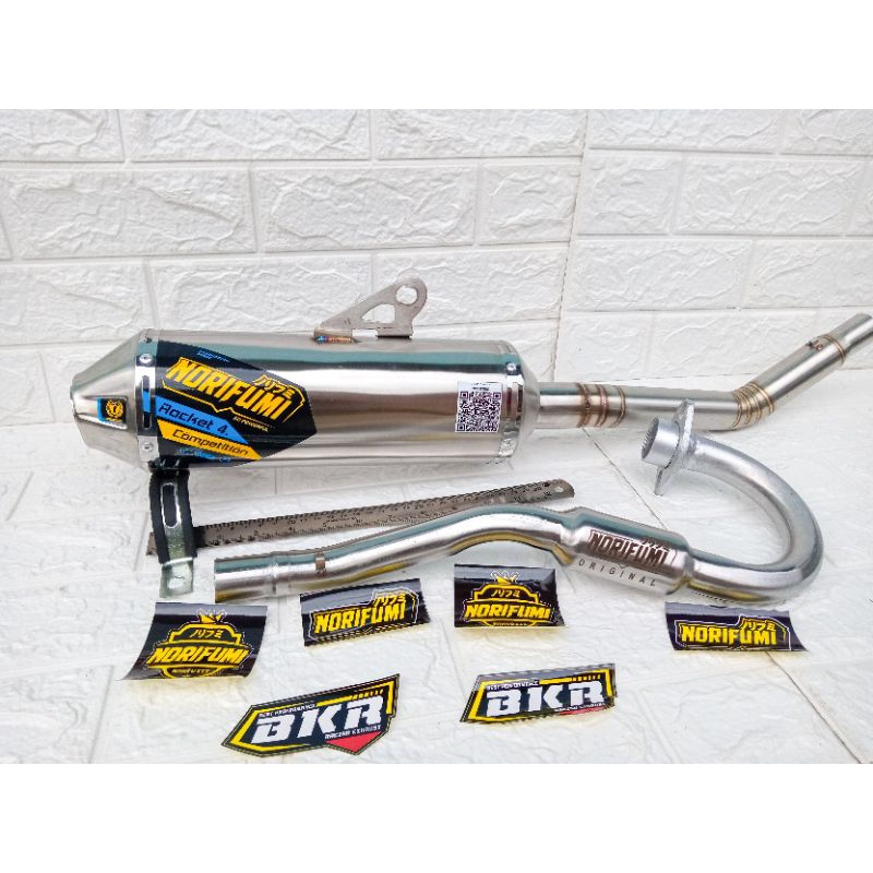 KNALPOT NORIFUMI ROCKET 4 COMPETISI CRF 150L, KLX 150, D-TRACKER, WR 155R-4