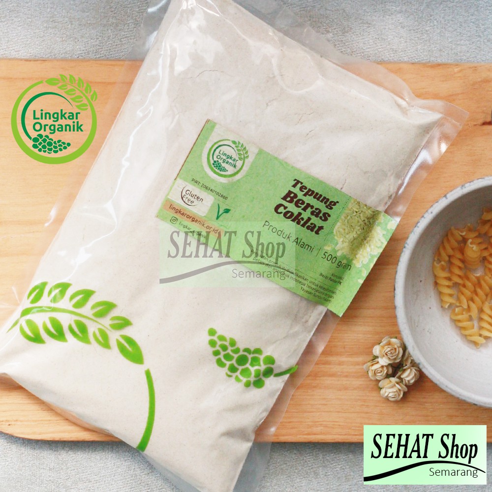 

Lingkar Organik Tepung Beras Coklat Organik 500gr