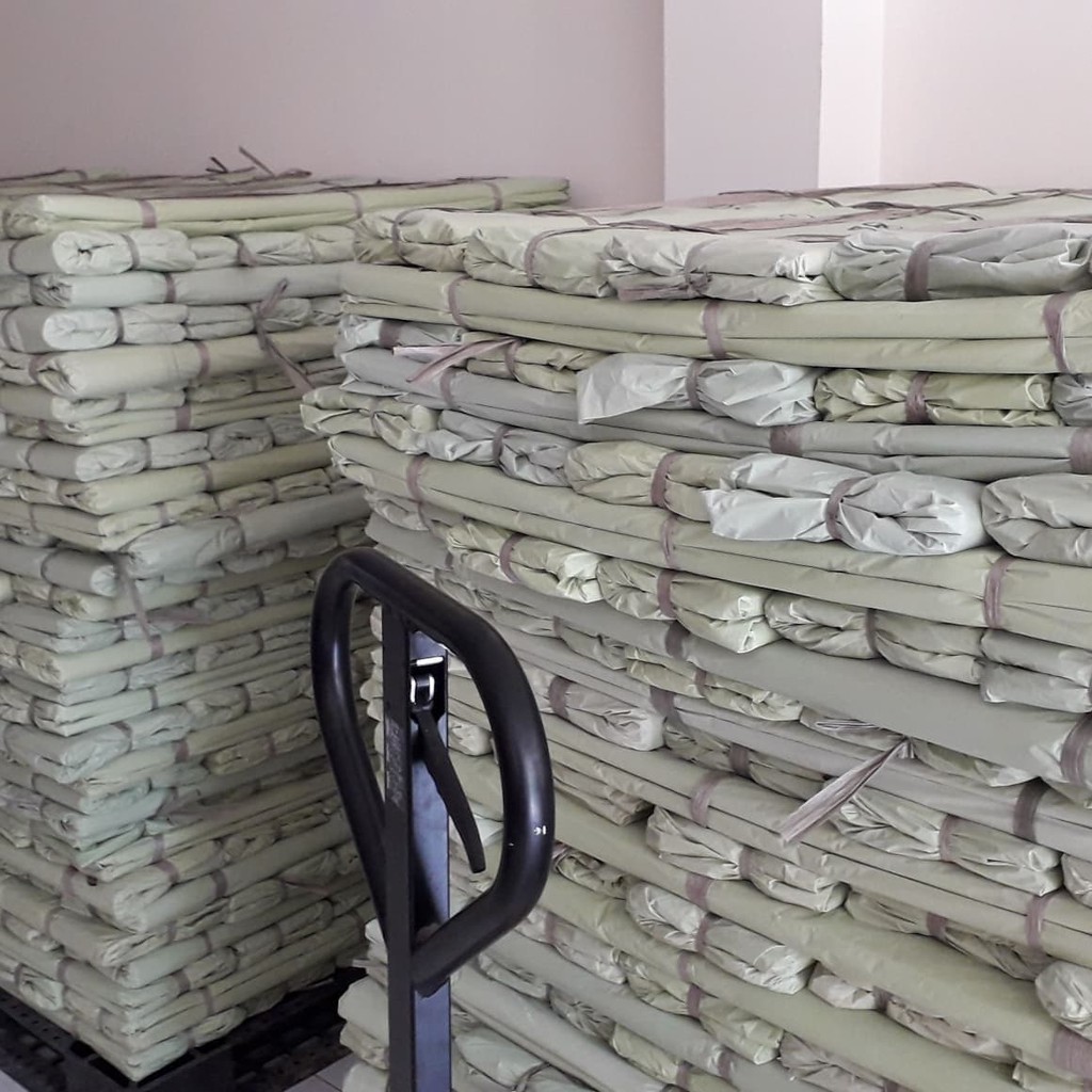 

plastik cor roll / bubble wrap / plastik cor hijau / plastik bungkus