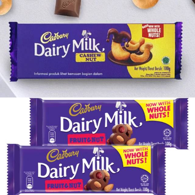 Cadbury Dairy Milk Coklat Chunky 100 Gr Almond Mede Shopee Indonesia