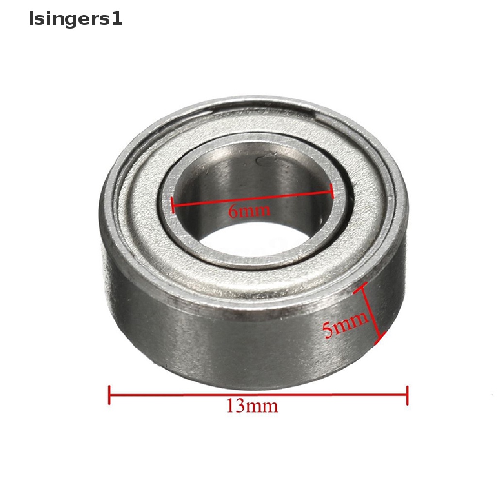 (lsingers1) 10pcs Bearing 686ZZ 6x13 X 5mm Bahan Metal Ukuran 6x13 X 5mm