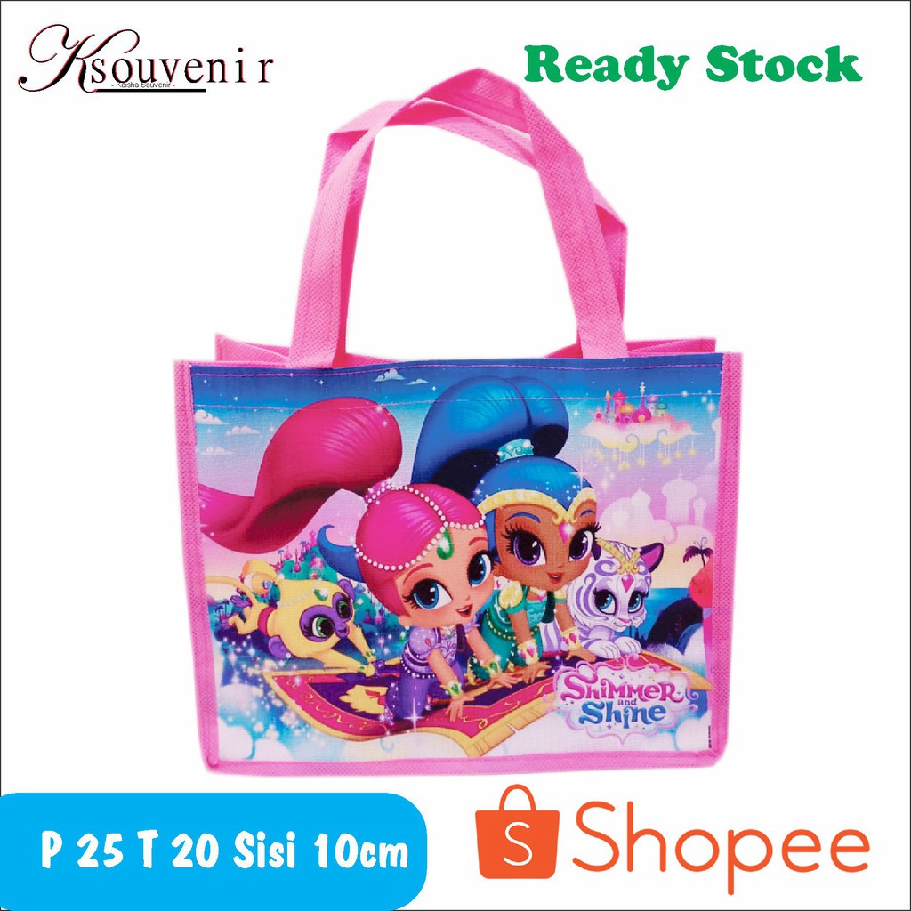 

goodie bag tas souvenir tas ulang tahun shimmer and shine