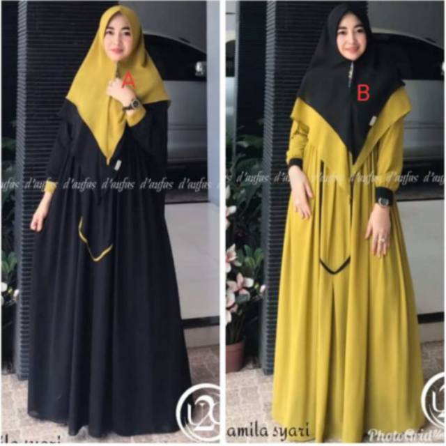 GAMIS KAMILA SYAR'I SET KHIMAR by U2C
