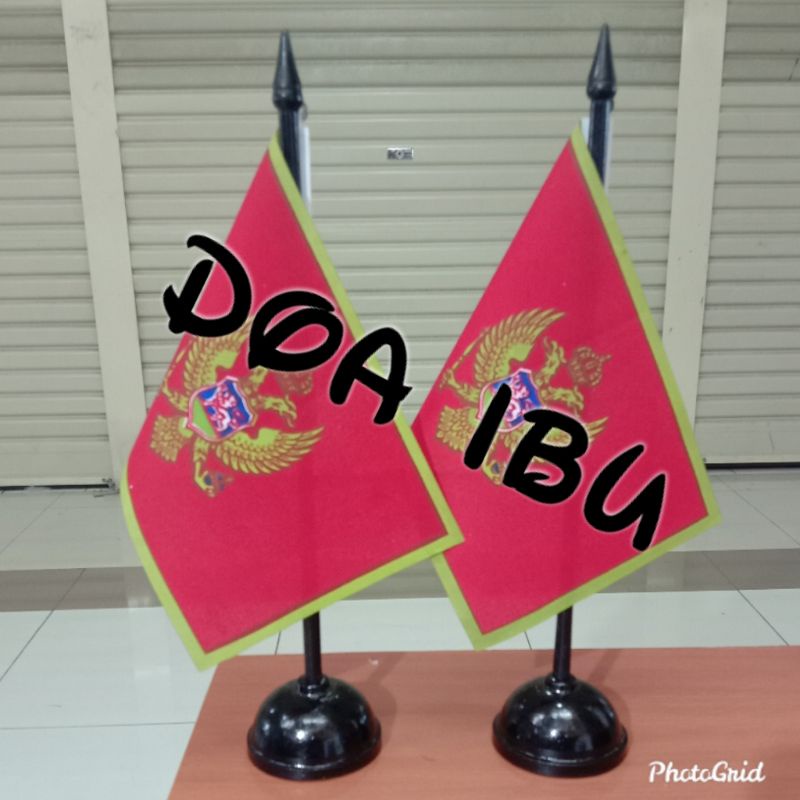 

best seller tiang kayu meja+bendera MONTENEGRO ready stock