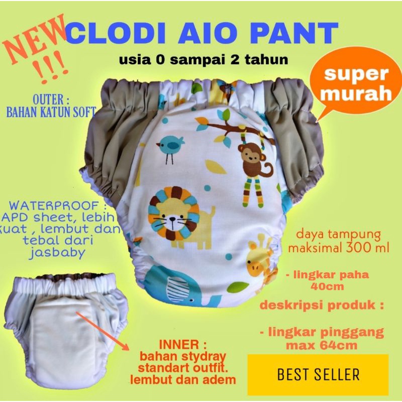 CLODI AIO, CLODI PANT, POPOK BAYI, POPOK KAIN, POPOK CLODI, POPOK CELANA, POPOK, POPOK CUCI ULANG