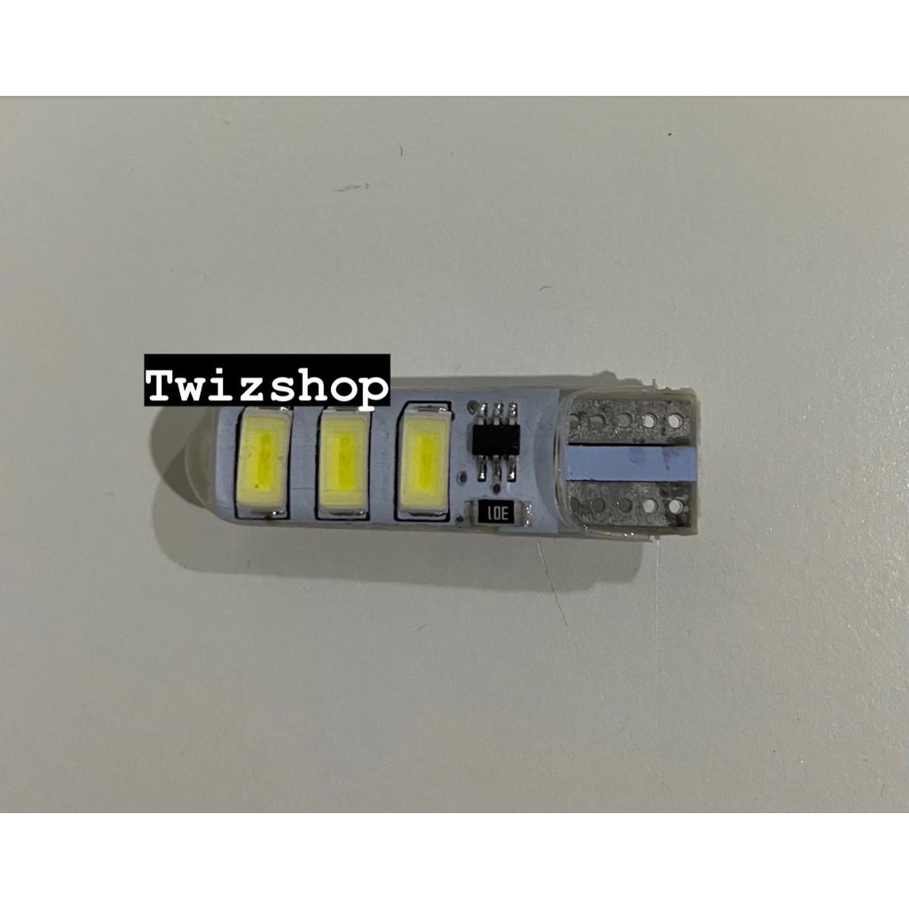 Lampu LED Senja T10 24 Volt 12 Volt 6 LED Nyala Kedip Strobo 24V 12V