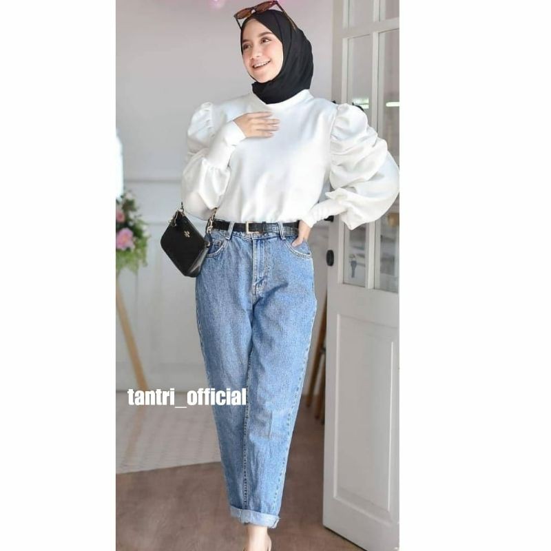 BLOUSE LENGAN BALON/melva blouse/baju balon wanita blouse/blouse/atasan wanita/gamis lengan balon